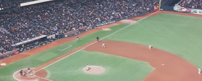 Ariel baseball photo of field